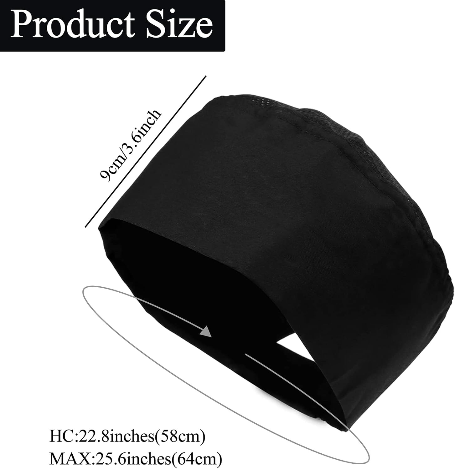 Chef Hats for Men Women Chef Beanie Chef Caps for Men Black4 Pieces