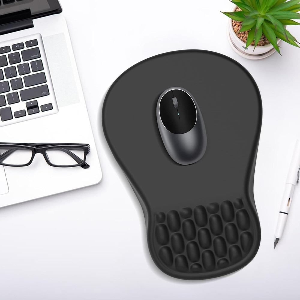 Ergonomic Mouse Pad with Wrist Support - Gel Memory Foam Mouse Mat for Computer