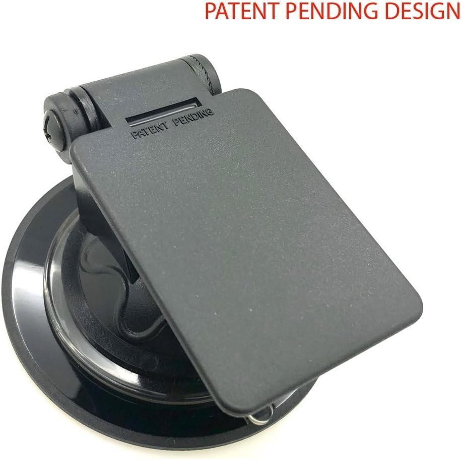 Universal Radar Detector Windshield & Dashboard Suction Mount - Black