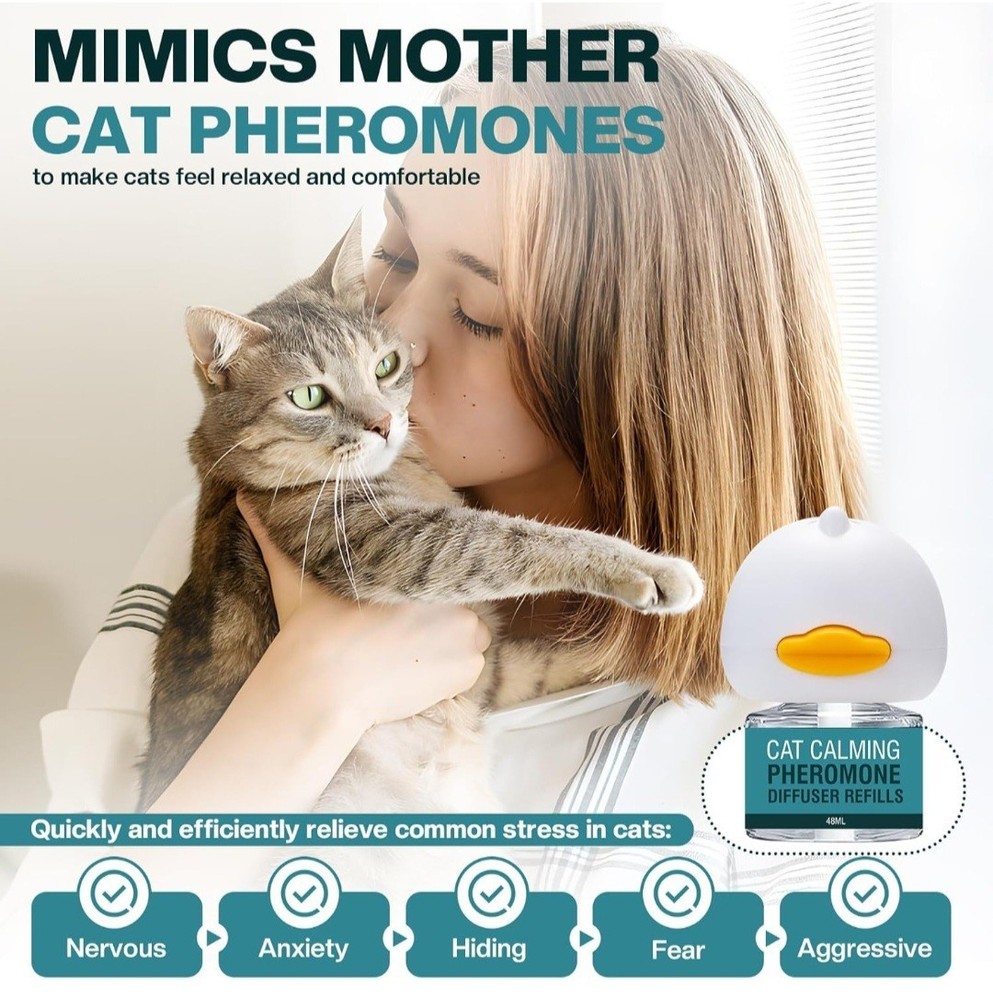 Cat Calming Diffuser 4 in 1 Multicat Calming Pheromones Diffusers Relief Stress