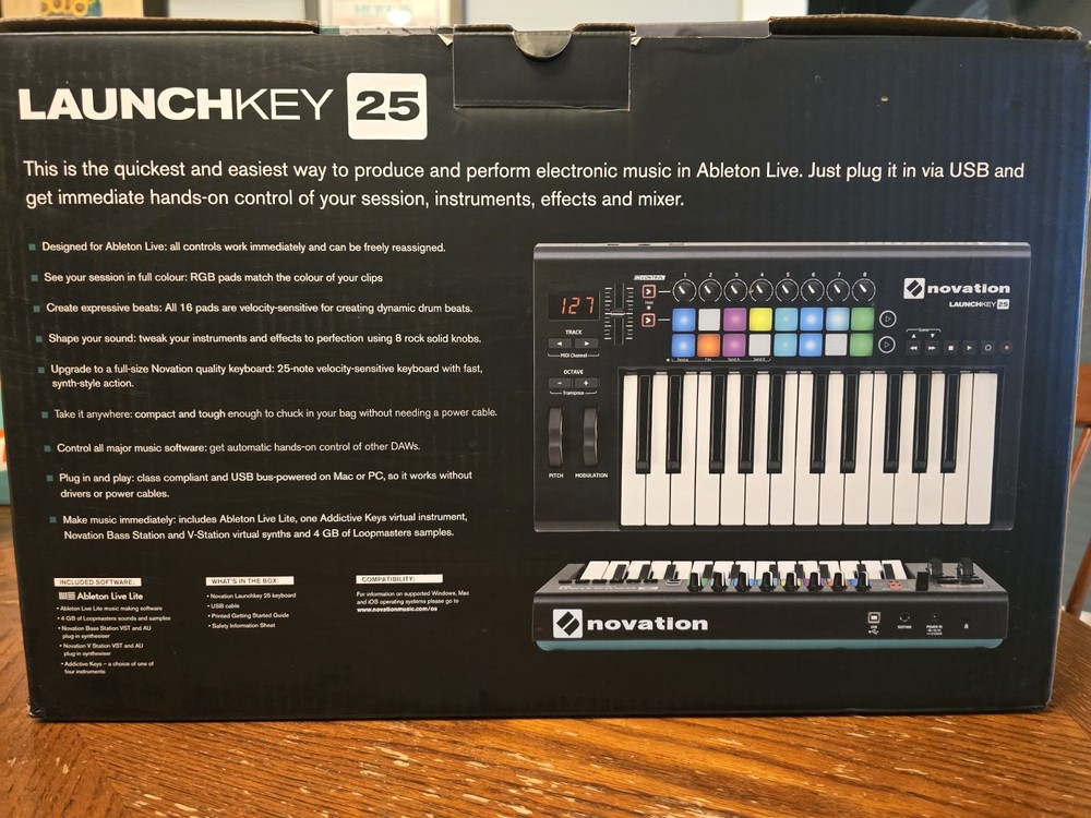 Novation Launchkey Mini MK2 25-Key Midi Keyboard Controller USB