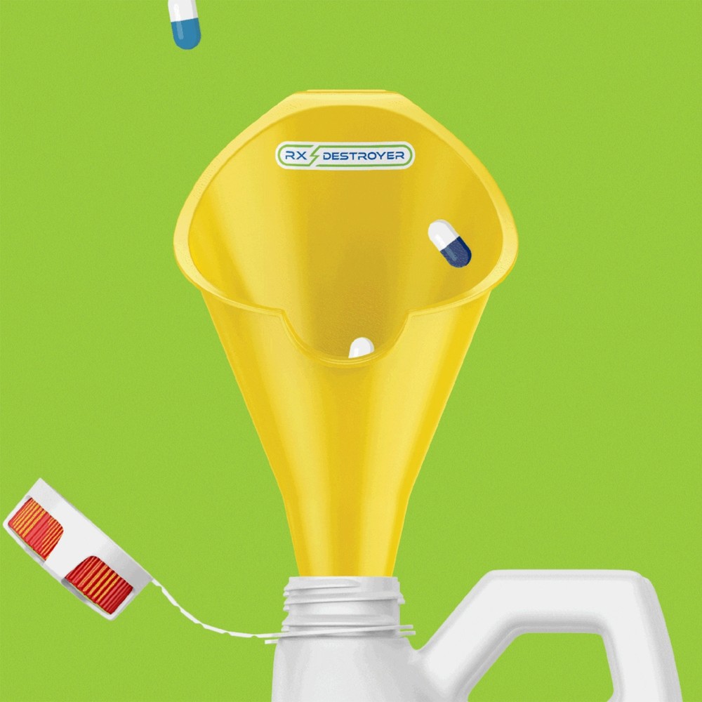 Rx Destroyer Drug Disposal System Funnel RXFUN
