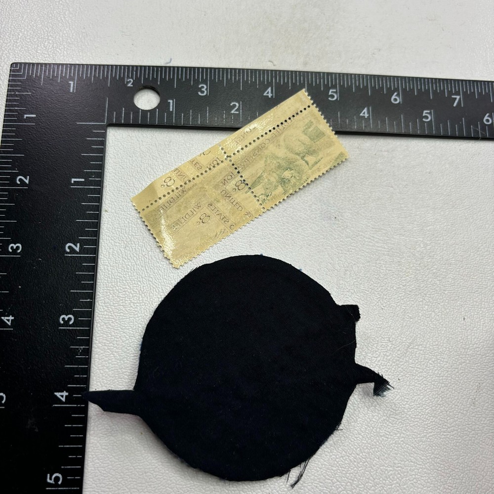 1 NASA Space Patch + TWO 8¢ POSTAGE STAMPS Space Theme (Backs Rough) 47K7