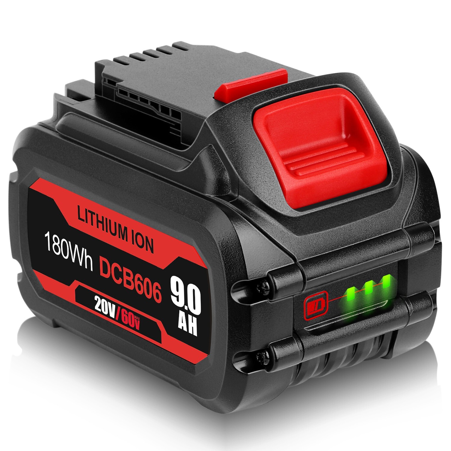 4x For DEWALT For FLEXVOLT 20V/60V MAX 9.0Ah Li-Ion Battery DCB606 DCB609 DCB612