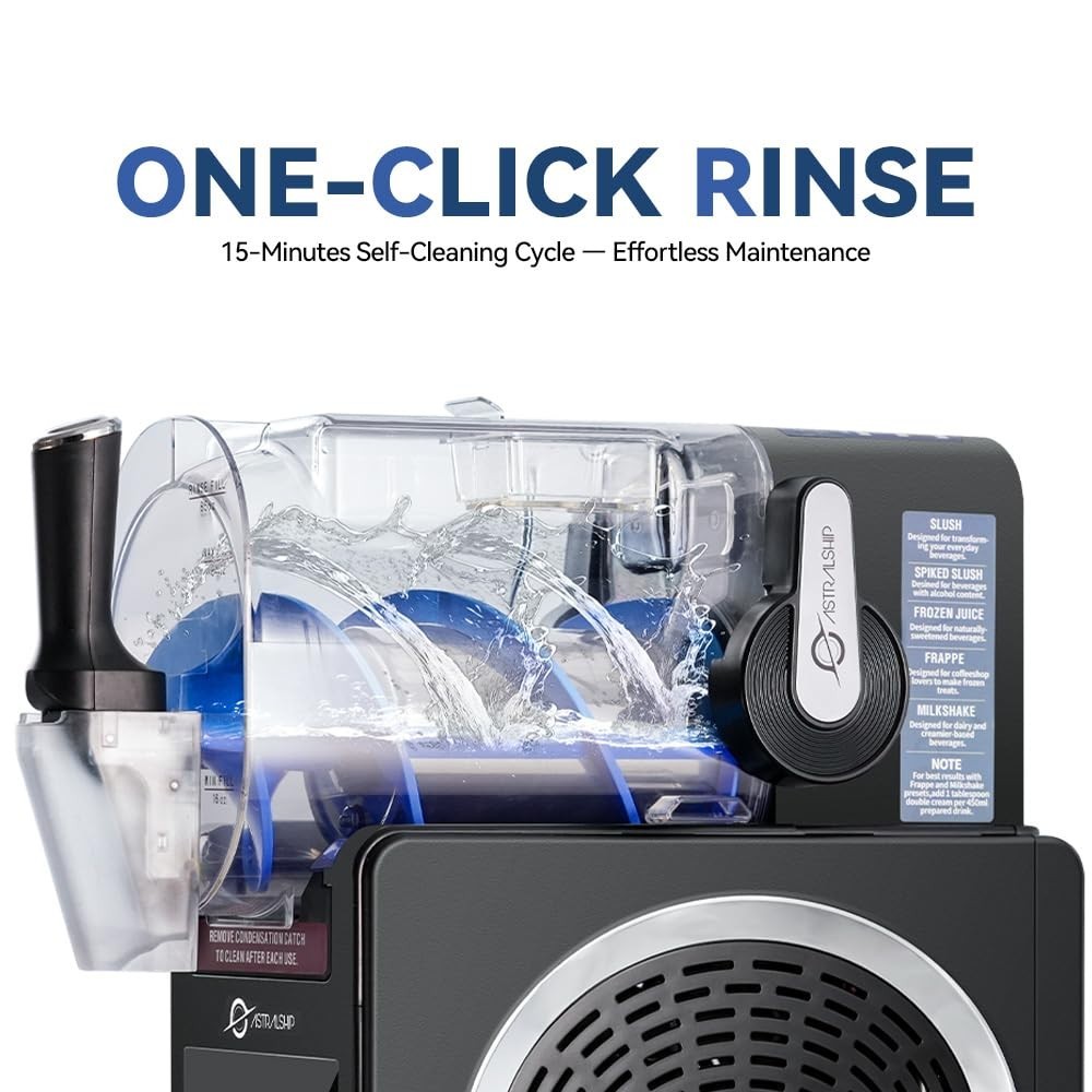 85oz Frozen Drink Maker with 6 Preset Programs, Smart Temp Control, Rinse, Lo...