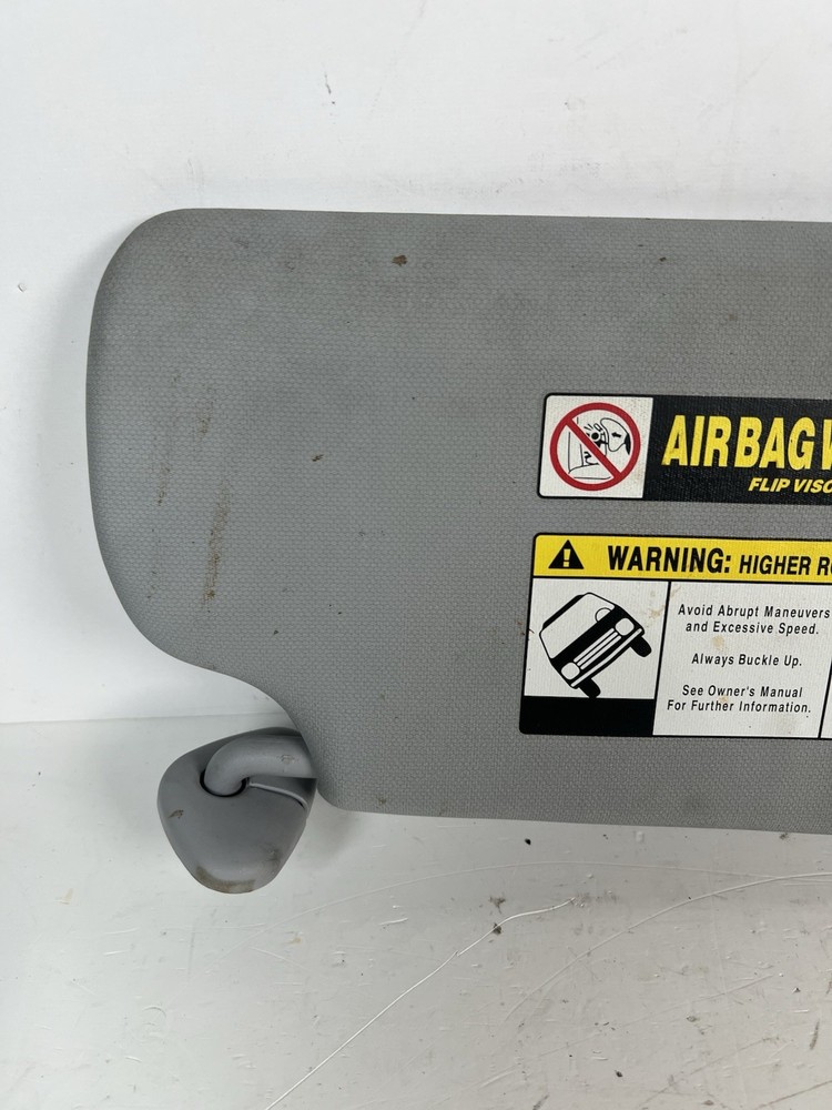 2007-2011 Honda CRV Driver Left Side Sun Visor Gray Vinyl NON Lighted