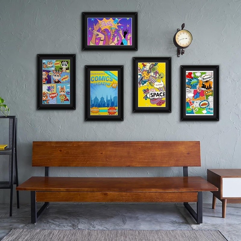 Comic Book Display Frames Set 8 Pieces Wall Mount Table Decor Holder Storage New