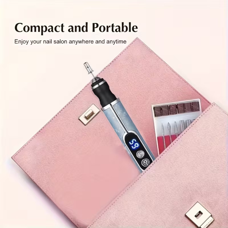 Electric Nail Grinder Drill Set. Manicure Tool Set.
