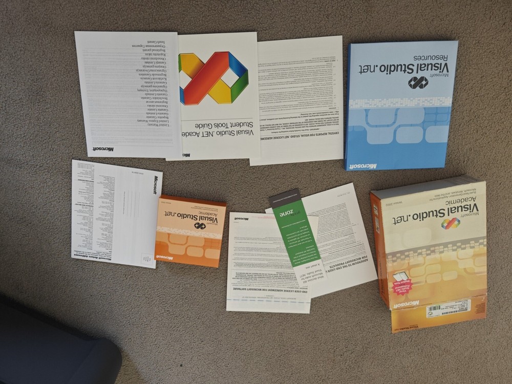 Microsoft Visual Studio .Net Version 2002. Academic