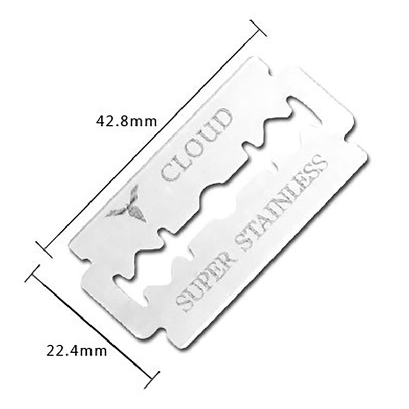 5 Double Edge Razor Blades, Cloud Super Stainless