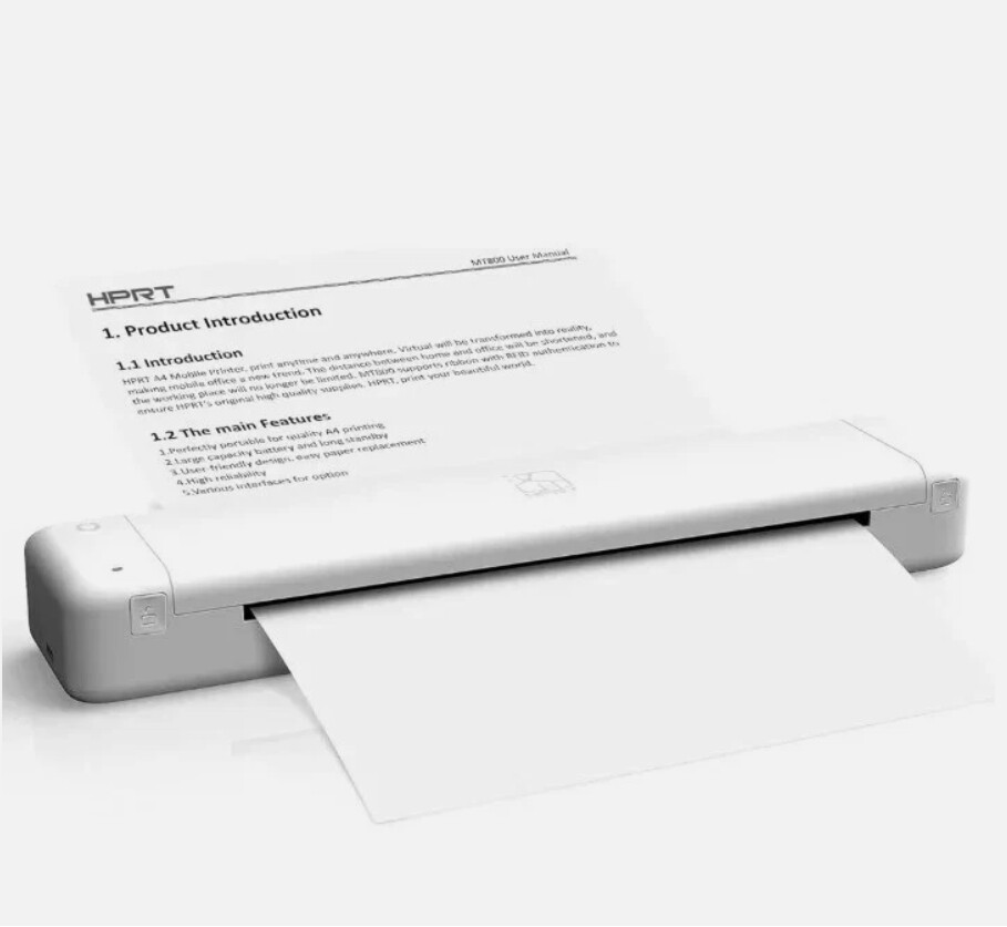 HPRT Portable Wireless A4 Mobile Thermal Printer Bluetooth Small for iOS Laptop