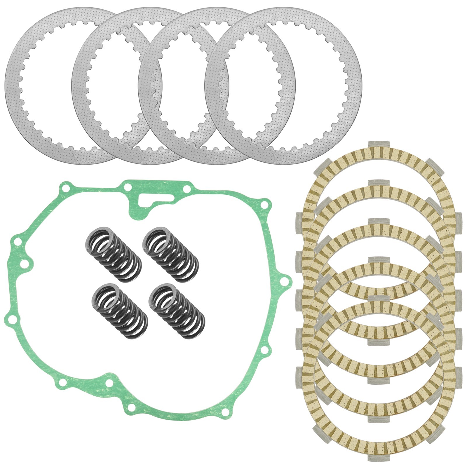 Clutch Friction Steel Plates Kit for Honda Fourtrax 200 TRX200SX 1986-1988