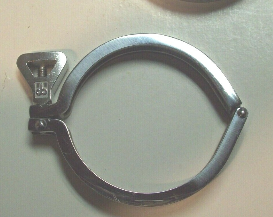 SANITARY FERULE CLAMP 4" STAINLESS SINGLE PIN TYPE