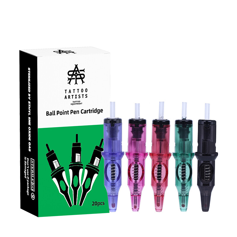 20pcs Ballpoint Tattoo Cartridge Practice Needle Sketch Stippling