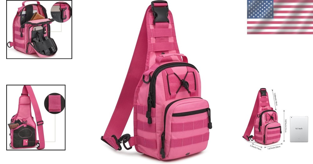 Everyday Tactical Sling Backpack - Spacious, Lightweight, and Humanized Design