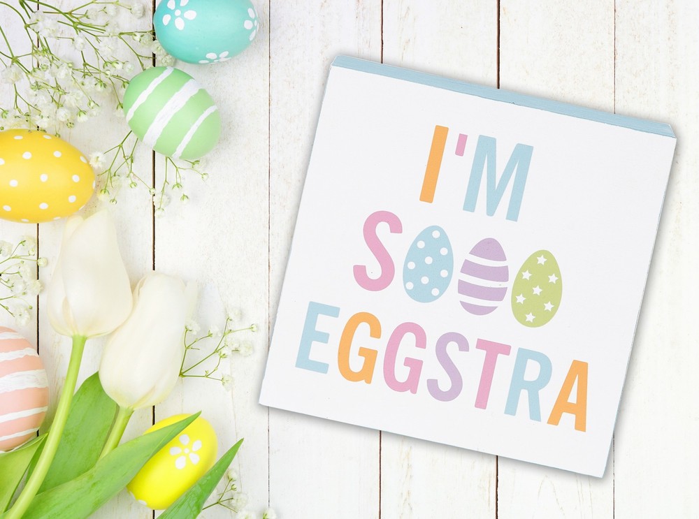 I'm Eggstra Shelf Block