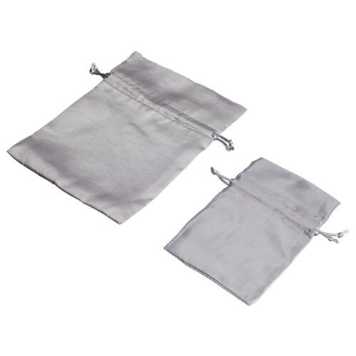 Satin Tote - Approx. 15 X 20 CM - Silver