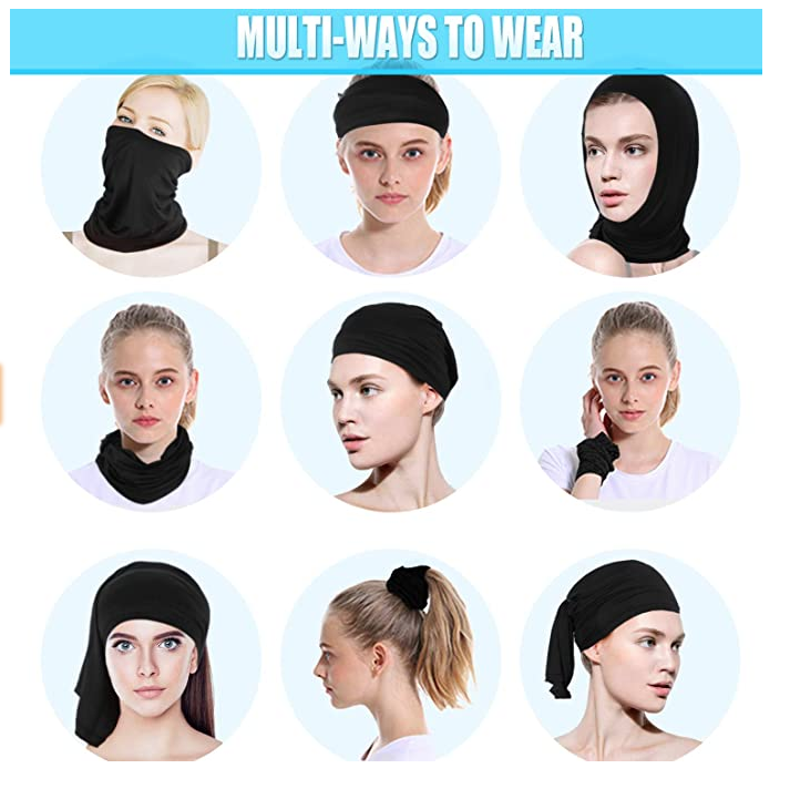 Arctic Cool Multifunctional Washable Reusable Cooling Face Gaiter 3-pack