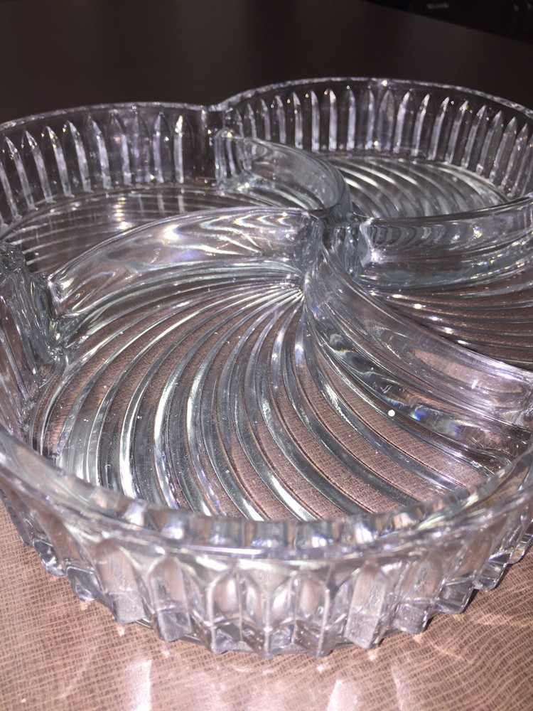 4 Part Crystal Tray