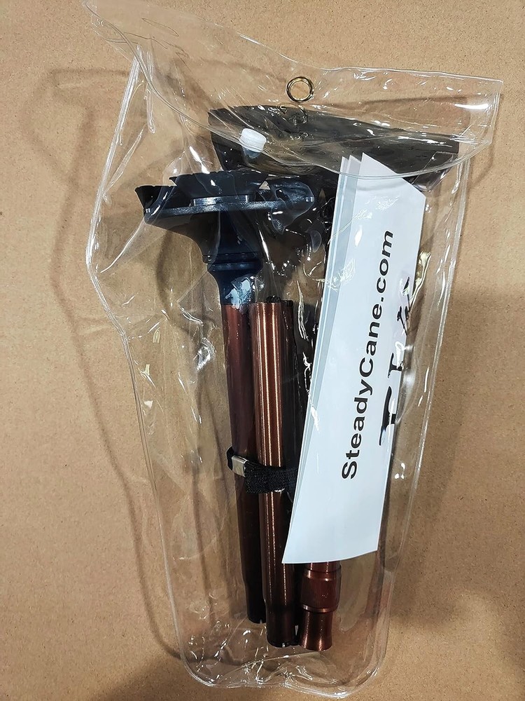 Best Stand up Cane With Light - Foldable - Adjustable - Bronze