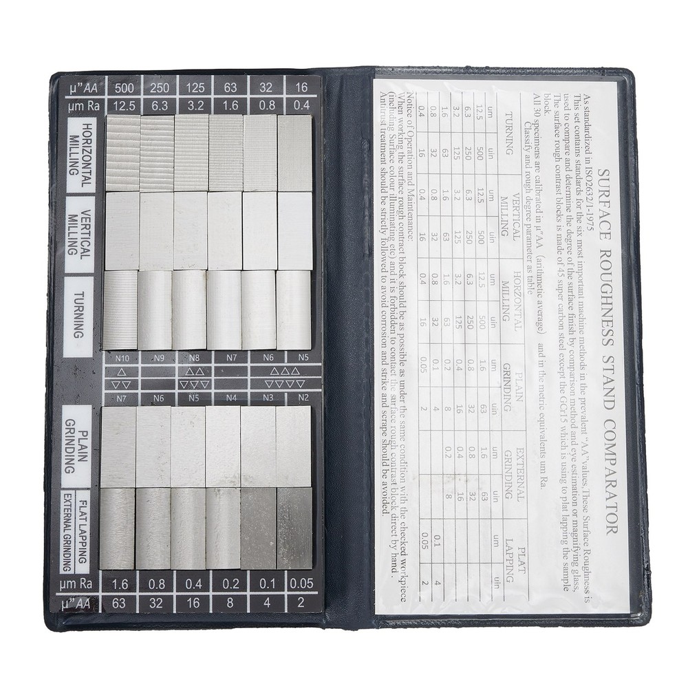 Sample Block Roughness 3 Flat Grinding 30pcs 6x3x3/8 Compare Conveniently