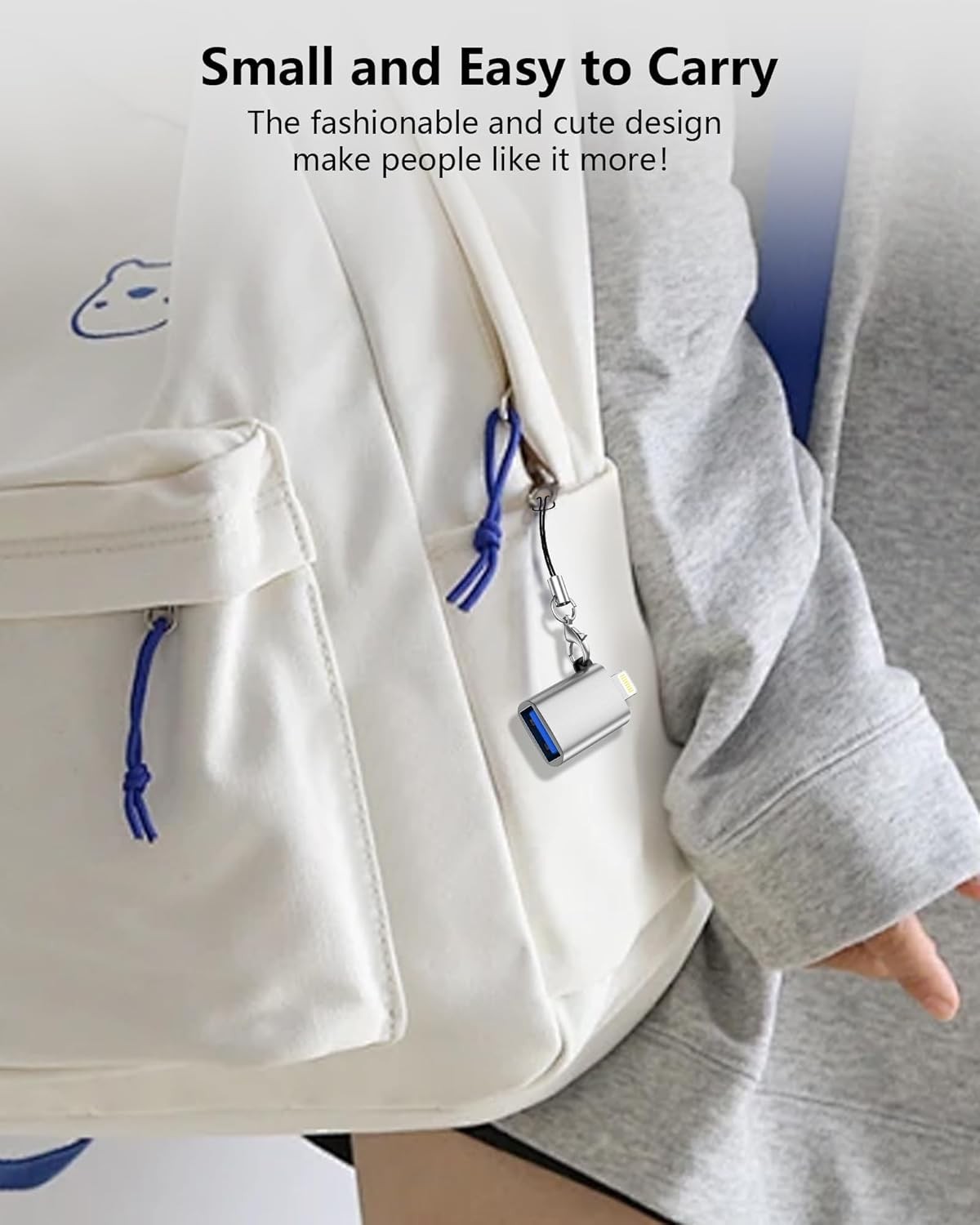 2 Pack Lightning to USB 3.0 OTG Adapter for iPhone 14 13 12 11 iPad Flash Drive