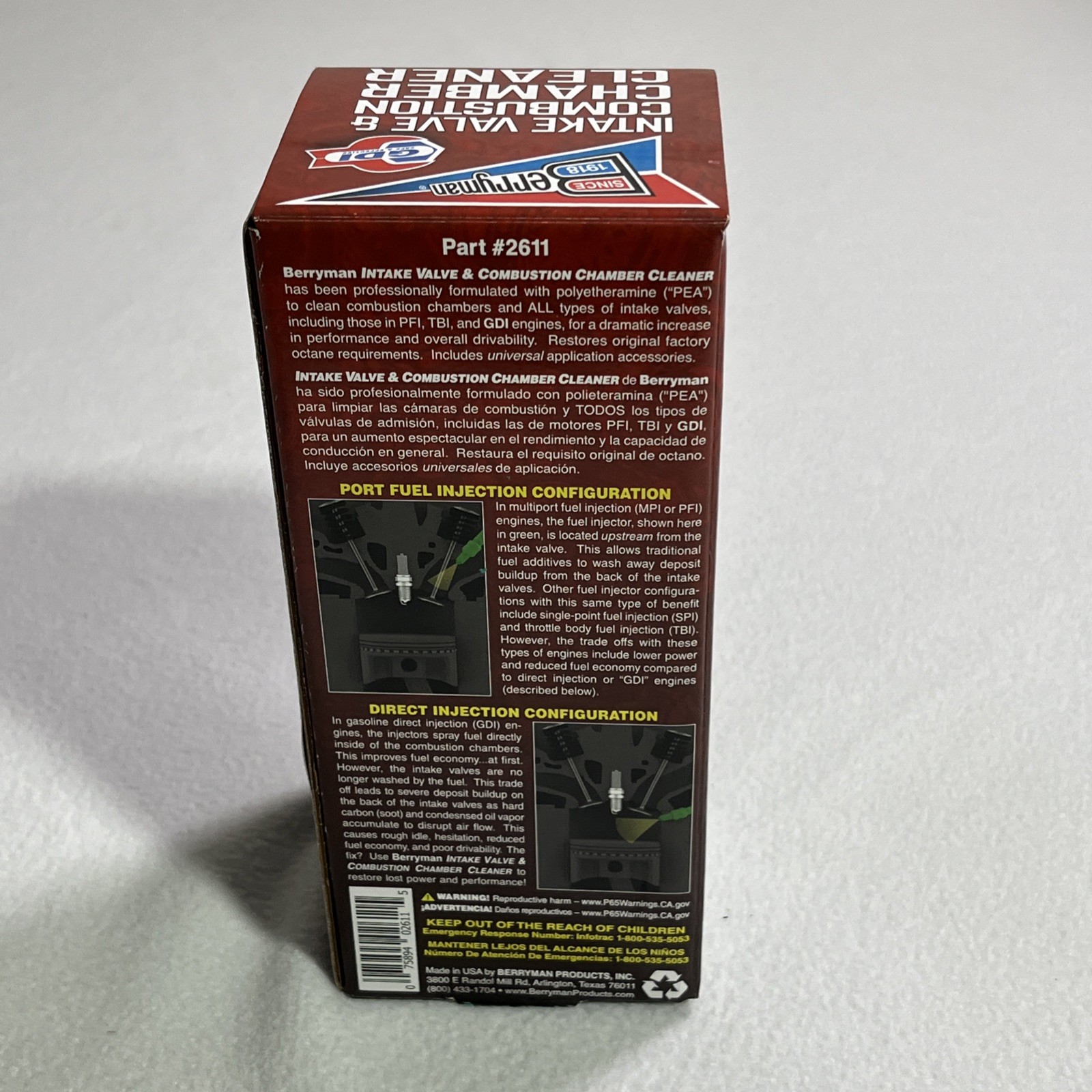 Berryman Products Intake Valve and Combustion Chamber Cleaner Spray Kit 2611