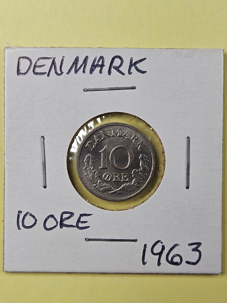COINS - DENMARK - 10 ORE 1963