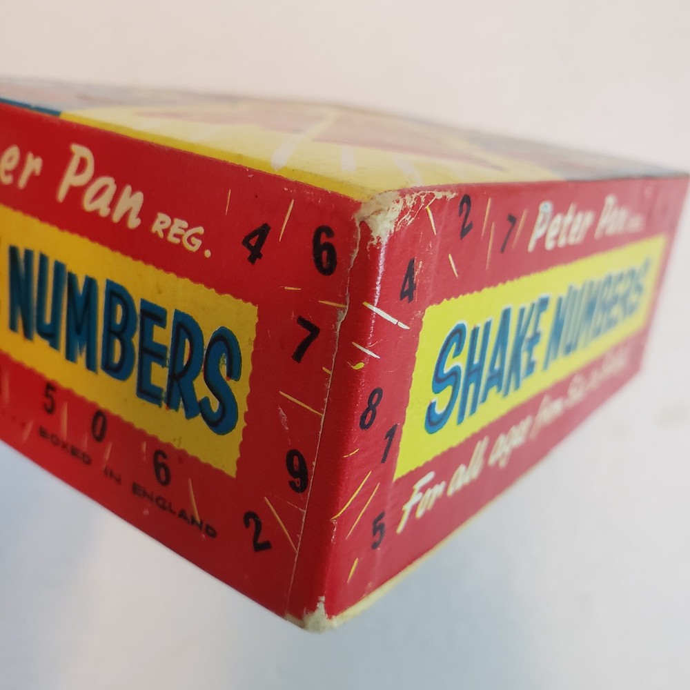Vintage Shake Numbers Dice Game Peter Pan Games