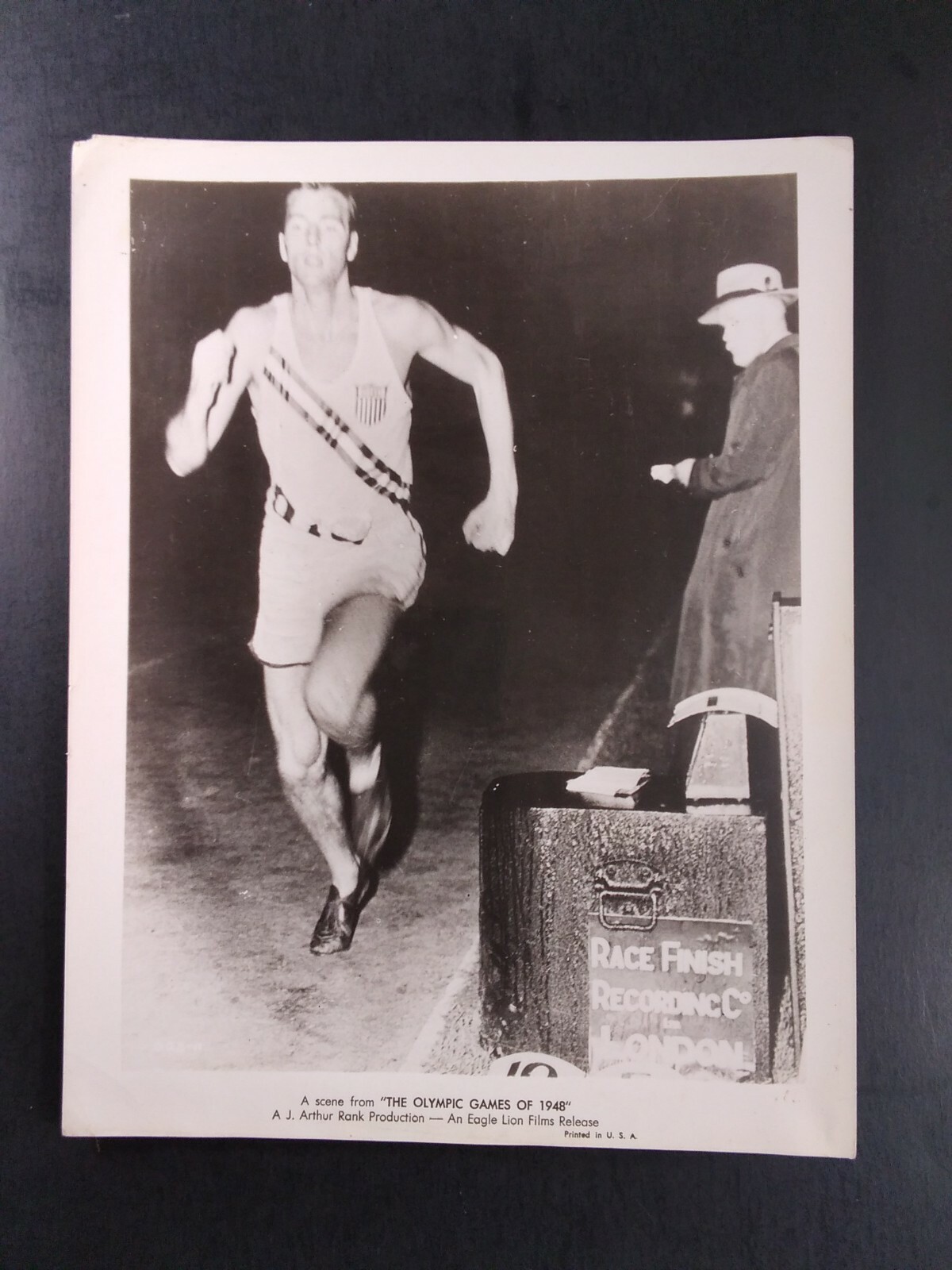 Olympics 1948 Movie Rare Promo Photo Original 8x10 Track Runner