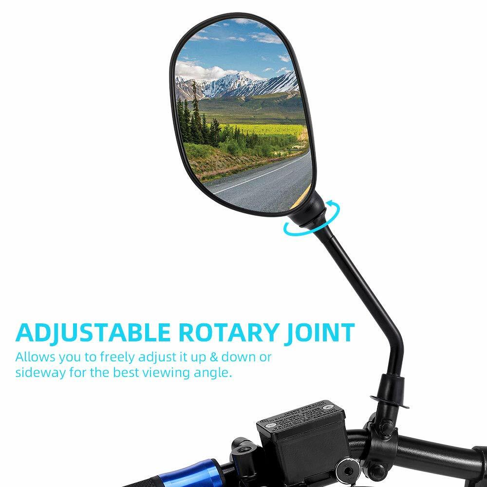 ATV Rear View Side Mirror w/7/8" Handlebar for Polaris Sportsman Honda Foreman