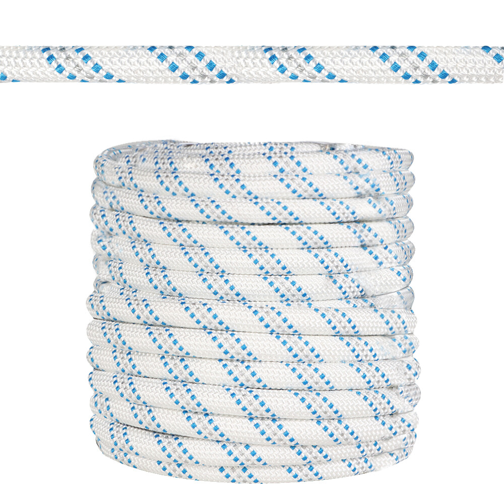 Nylon Double Braid Polyester Arborist Bull Rope Pulling Rigging Line 5/8" × 150'