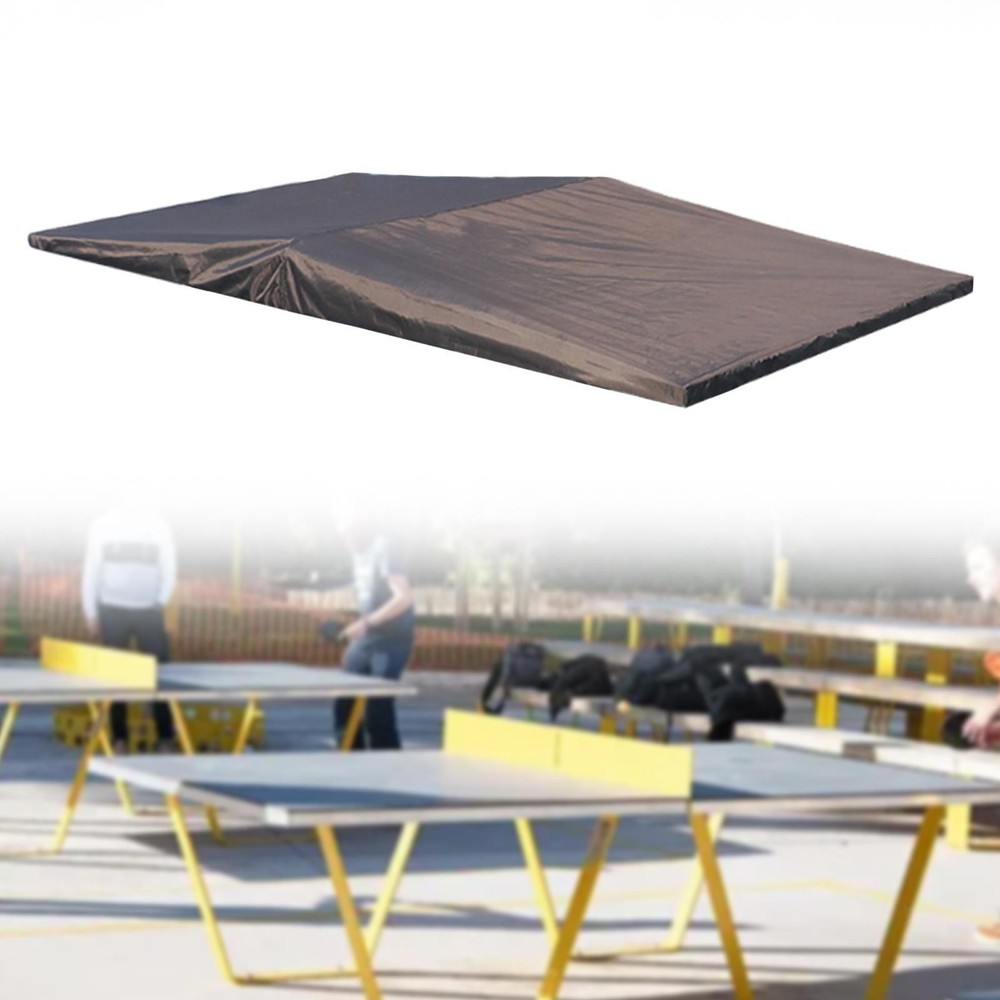Pong Table Cover Windproof Folding Portable Reinforced Stitching Protective