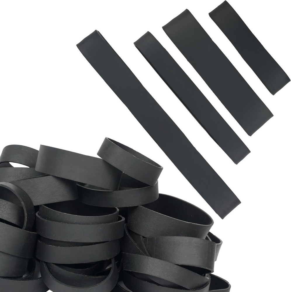 HAIDIBAO-Rubber Bands Assorted Sizes Black Mixed wide Elastic for