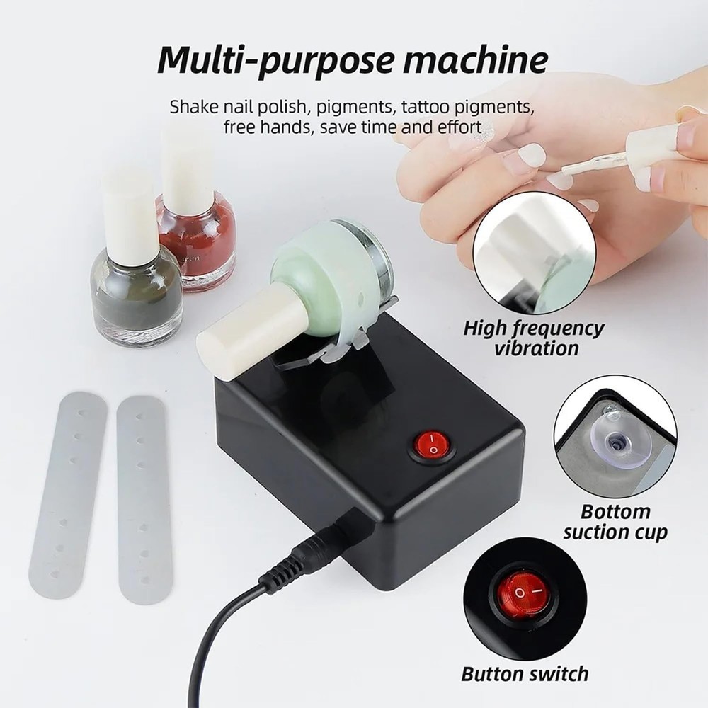 High-Quality Nail Polish Shaker with Adjustable Straps - Consistent Mixing Tool
