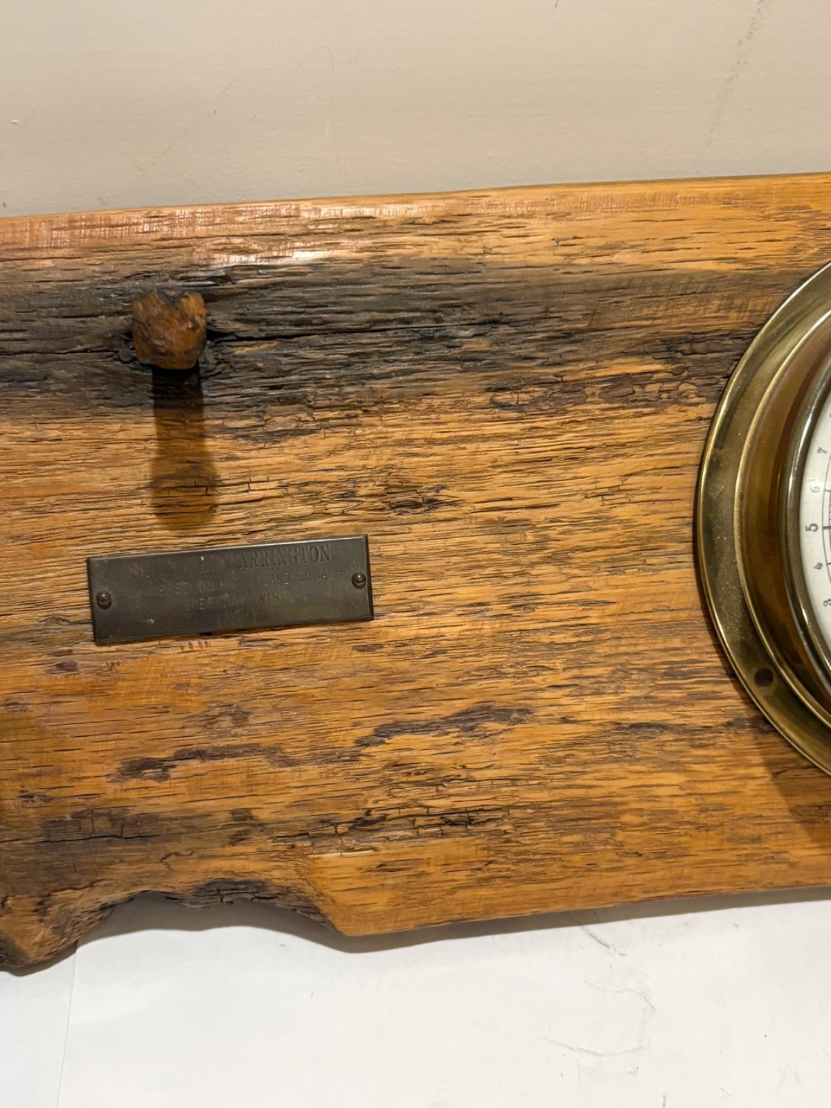 1870 Great Lakes shipwreck artifact, Lufft thermometer, barometer, hydrometer