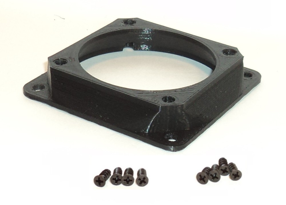 60mm to 50mm CENTERED OFFSET Fan Adapter Converter change PC Case Mod Custom