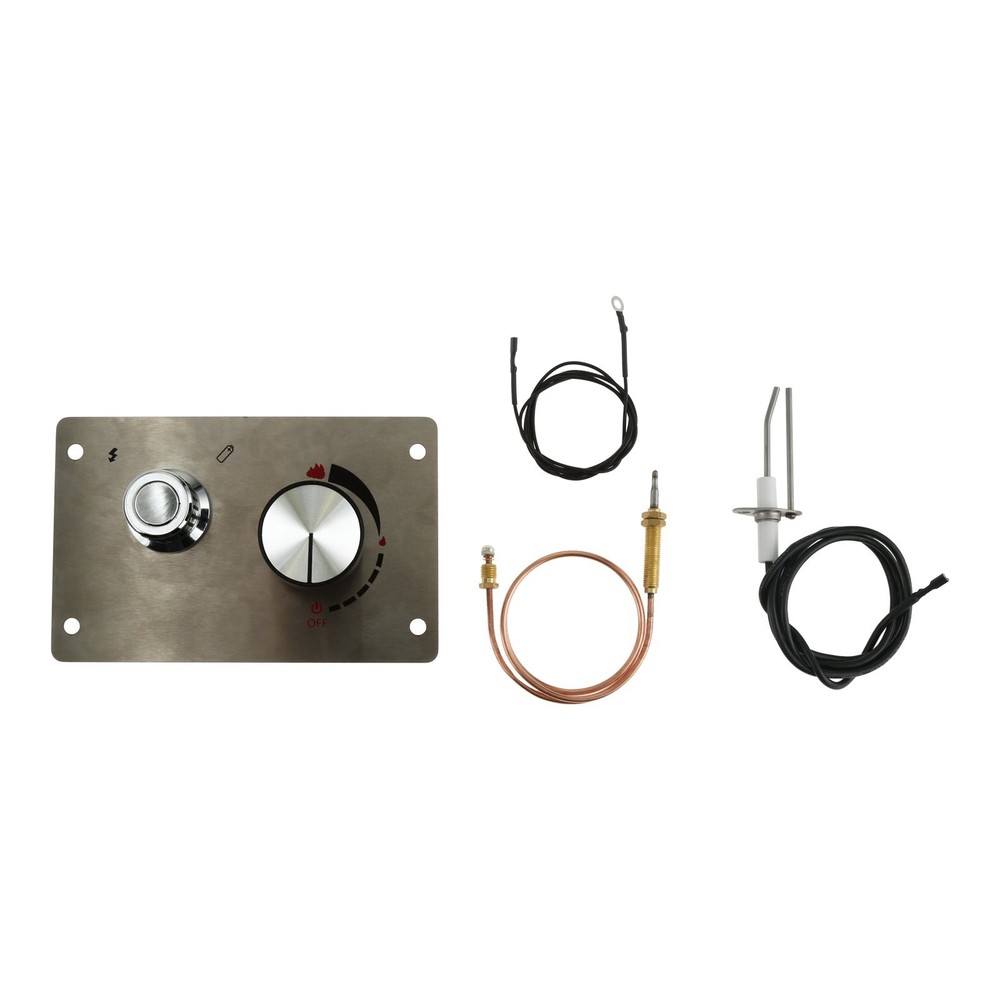 Grill Push Button Spark Igniter Propane Gas Firepit Valve Gas Fire Pit Flame Kit