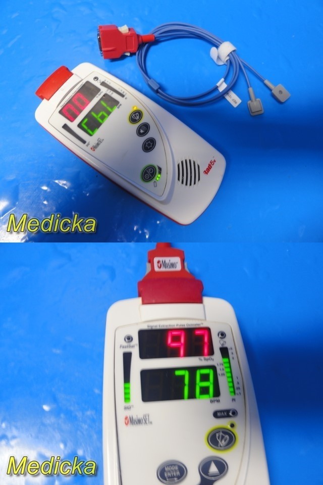 Masimo Rad-5v Pulse Oximeter W/ Direct SpO2 Sensor Ref 10192 ~ 39712