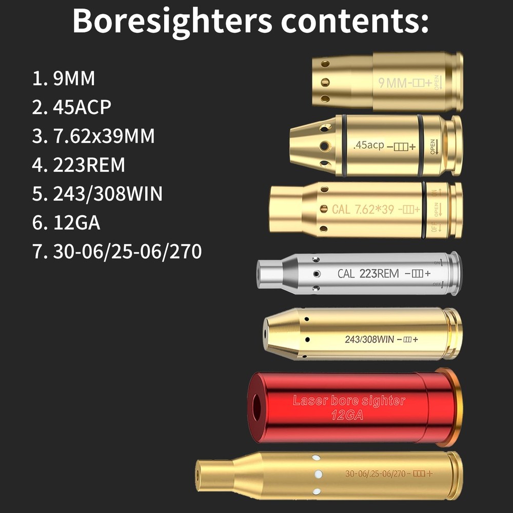 Amystart Bore Sight Kit for brass