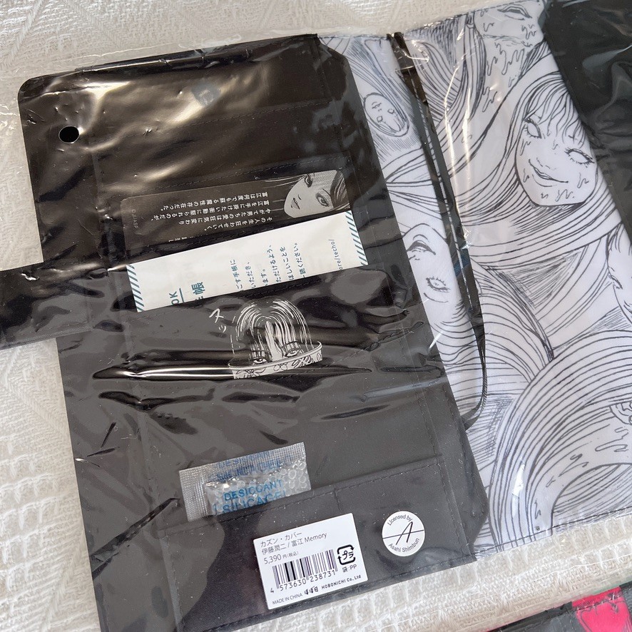 Hobonichi Techo Junji Ito Tomie A5 Cousin + A6 Smirk Cover & Pencil Board Set