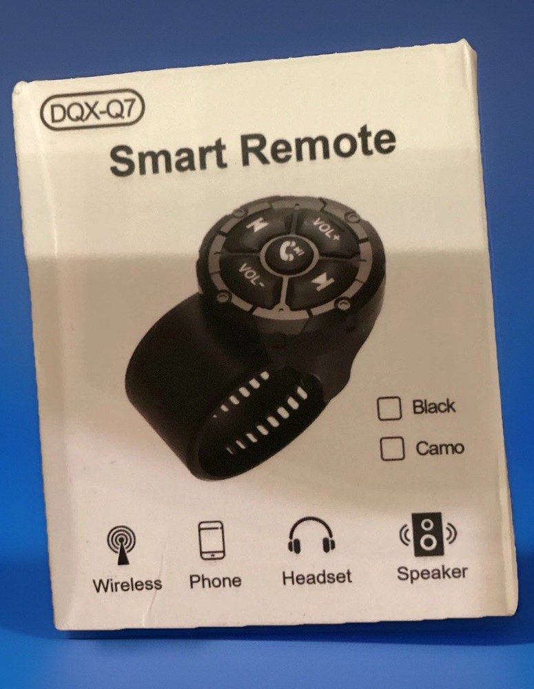 DQX-Q7 Wireless Bluetooth Smart Remote Bike Car Answer End Call Black