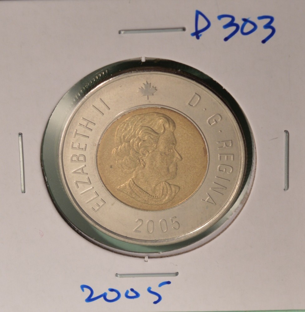 2005 - Canada Toonie $2 Dollar  - Inv# D303 🇨🇦🇨🇦
