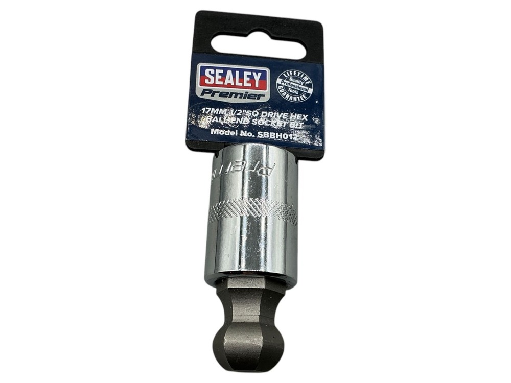 Sealey Premier 17MM 1/2" Drive Hex Ball End Socket Bit SBB1017 Durable Tool