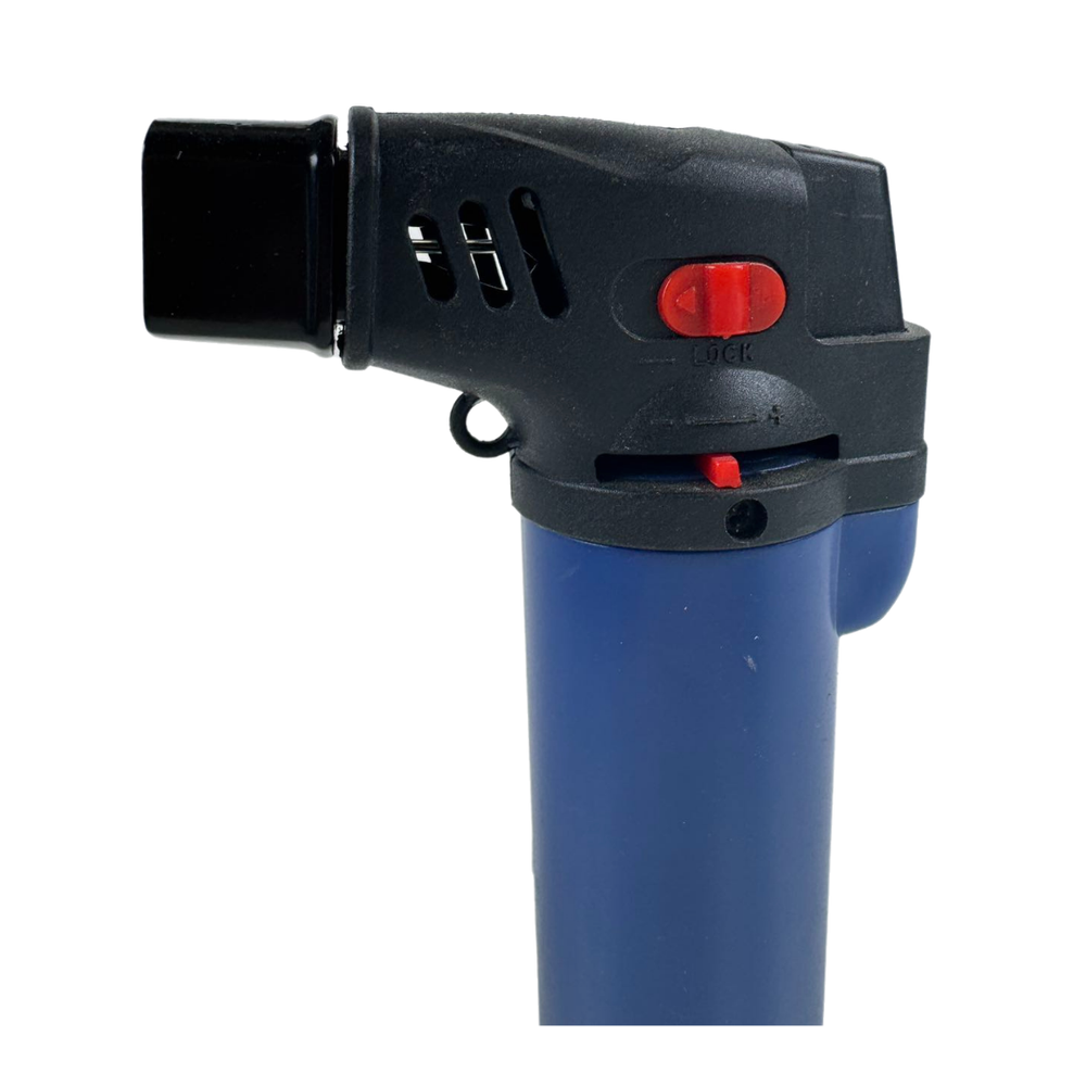 3 Pack Jumbo 4" Double Jet Flame Torch Gun Lighter Refillable Lockable Windproof