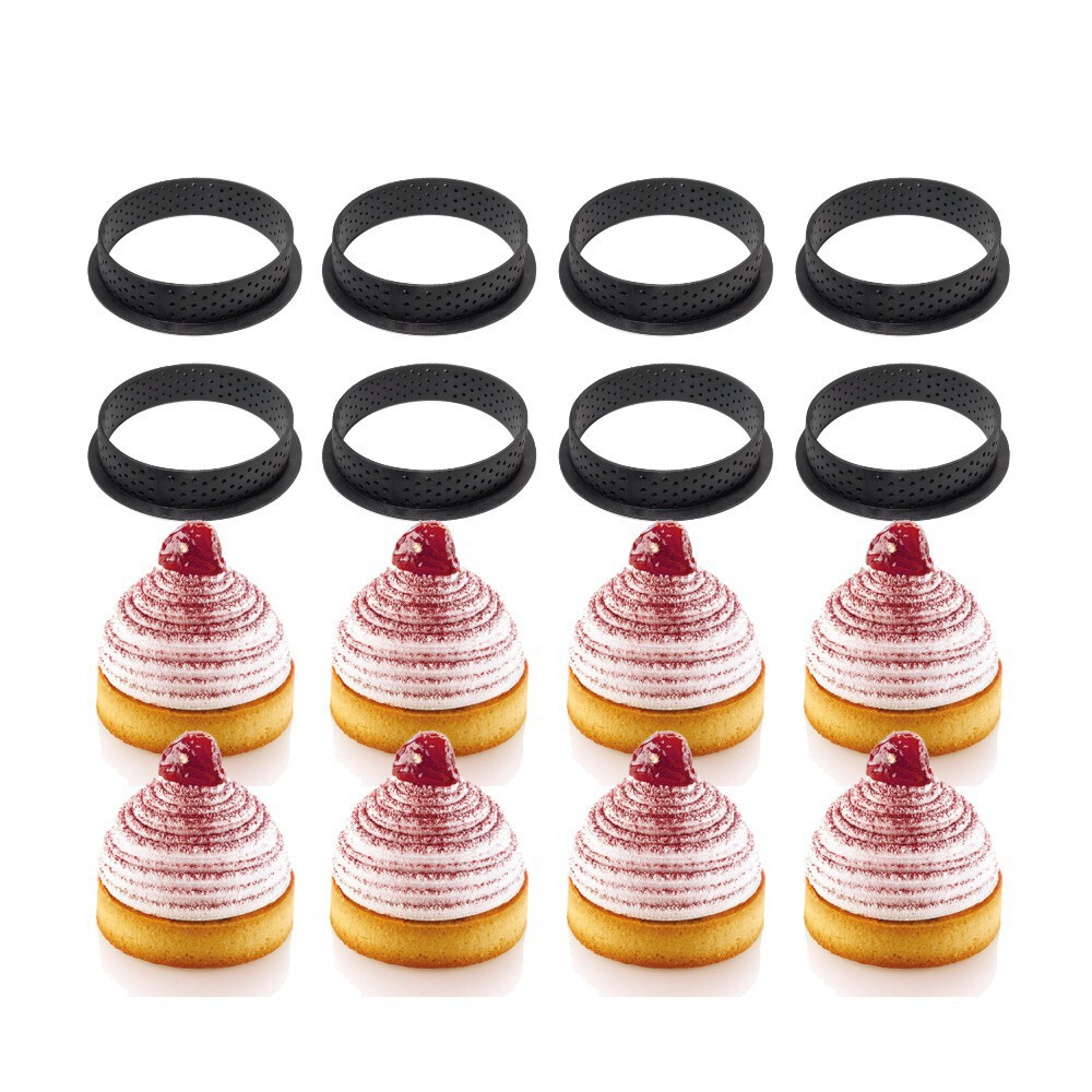 Cross-border Round Tower Ring Cutting Mold Plastic Net Ring Cake Ring Baking