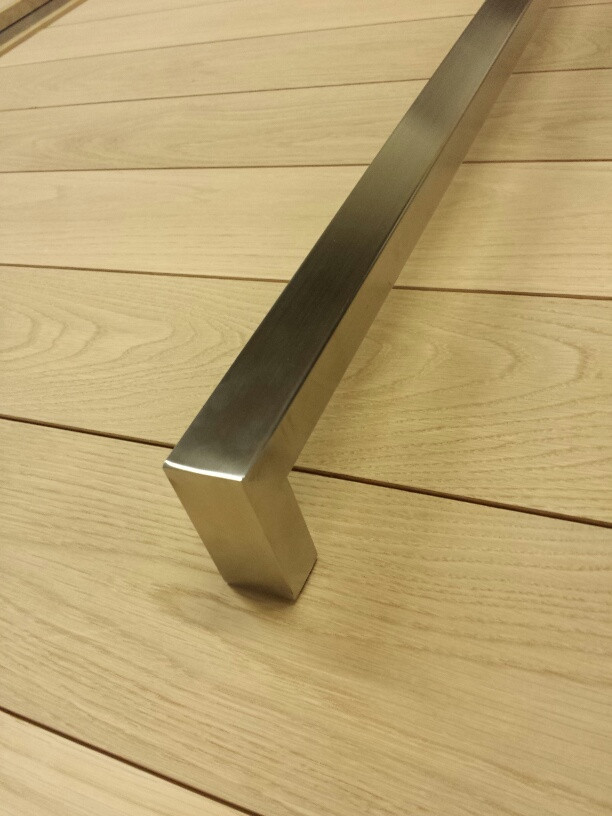 Long Square Rectangle Push Pull Handle for Home Entryway Door, Back to Back Set