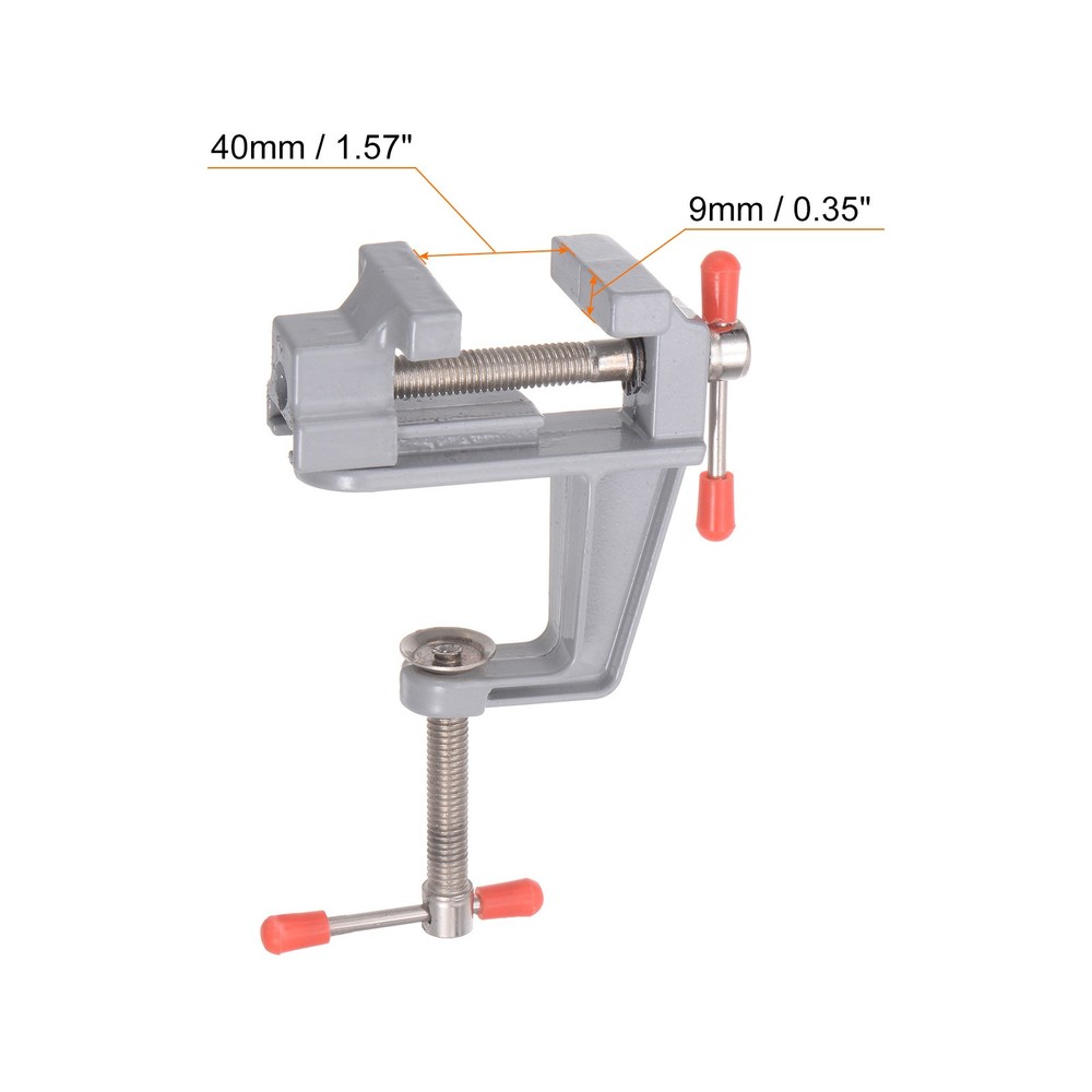 Mini Bench Vise, 1.5" Jaw Width Universal Drill Press Table Clamp