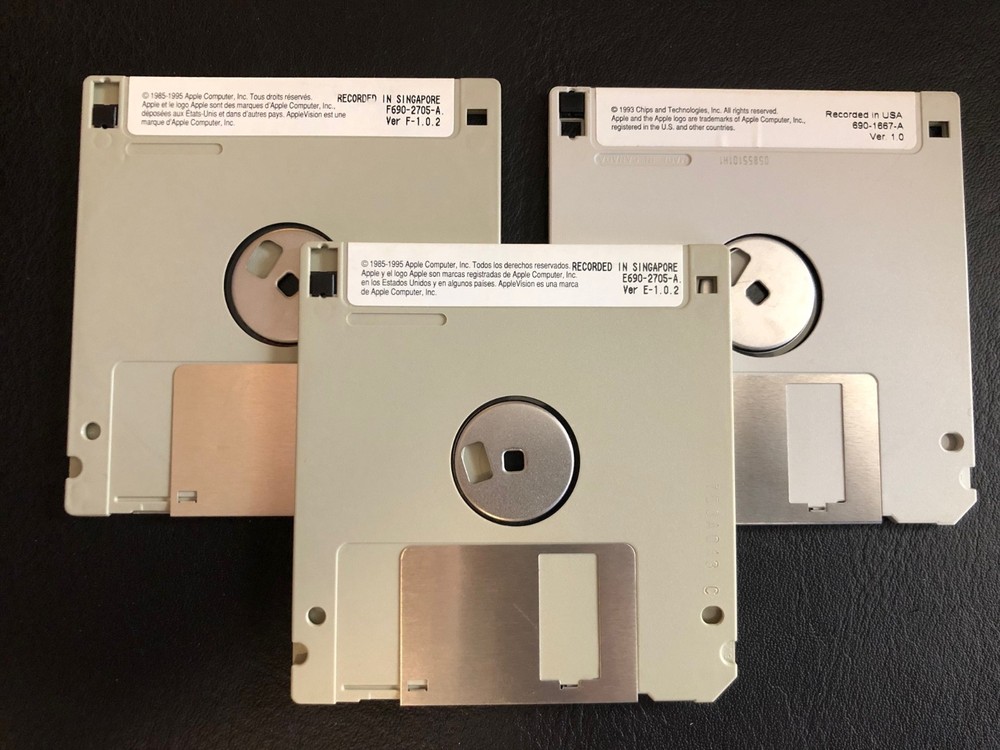 AppleVision / Display Drivers Lot of 3 Diskettes / Macintosh Computer Software