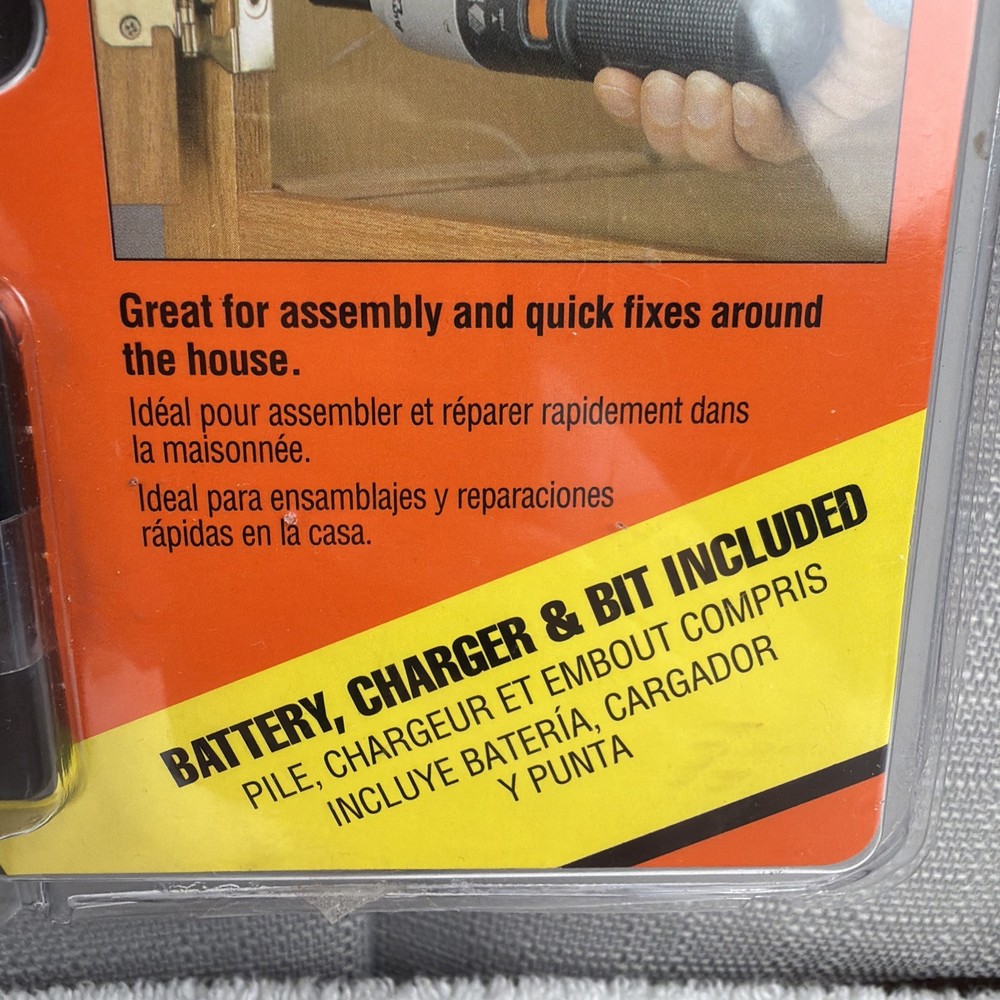 Black & Decker 2.4v Cordless Screwdriver Model #9072 Rechargeable Mountable Base